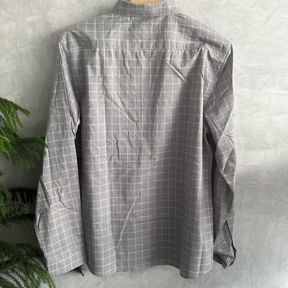 Larsson & Co Mens Grey Long Sleeve Button Down Dress Shirt. Size M NWT - Picture 5 of 8
